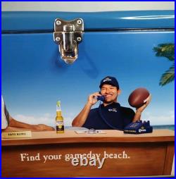 Collectable Tony Romo Corona Metal Ice Chest Cooler Bottle Opener Bar Decor NFL