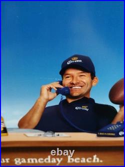 Collectable Tony Romo Corona Metal Ice Chest Cooler Bottle Opener Bar Decor NFL