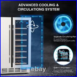Compressor Wine Cooler Refrigerator with Lock Freestanding Wine Cellar Fridge