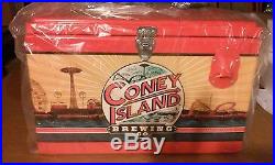 Coney Island beer metal ice chest cooler NEW