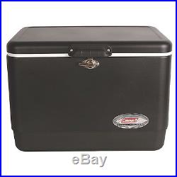 Cooler Ice Fridge Chest Metal Large Box Drink Travel Patio Picnic Camp Outdoor