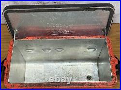 Cooler Kampkold Aluminum Ice Chest Red Black Kamplite Kampkook Vintage WG1