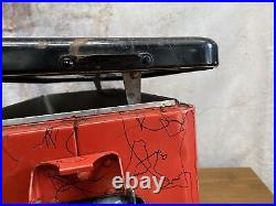 Cooler Kampkold Aluminum Ice Chest Red Black Kamplite Kampkook Vintage WG1