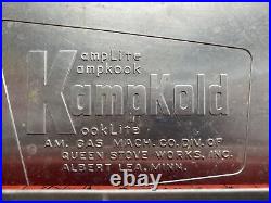 Cooler Kampkold Aluminum Ice Chest Red Black Kamplite Kampkook Vintage WG1