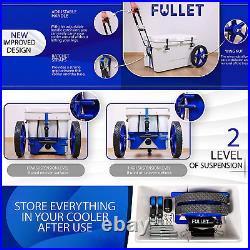 Cooler Wheel Kit for Yeti & RTIC Cooler Carts 12 Inch Wheels & Ratchet Straps