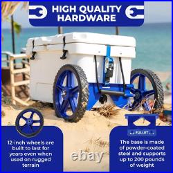 Cooler Wheel Kit for Yeti, RTIC, Igloo and Most Other Brands Cooler Cart Eas