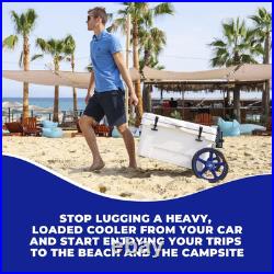 Cooler Wheel Kit for Yeti, RTIC, Igloo and Most Other Brands Cooler Cart Eas