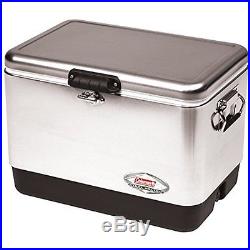 Coolers Coleman 54 Quart Steel Belted Cooler Stainless Steel