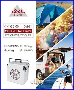 Coors 13L Portable Cooler for Car Camping Chest Cooler Box with Bottle Opener