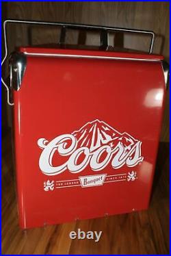 Coors Ice Chest Cooler 14 Quart Retro Banquet 13L 17x14x9 VTG Last In Stock