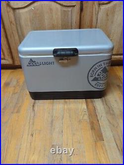 Coors Light Taste Of The Rockies Coleman 54qt Steel Belted Cooler Ice Box 6150