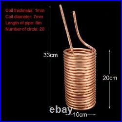 Copper Metal Coil Tube Immersion Wort Chiller Beer Wine Cooler Home Brew Pipe