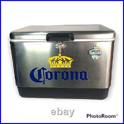 Corona Coleman Model 6150 6155 Corona Beer / Drink Cooler 54 Quart NICE