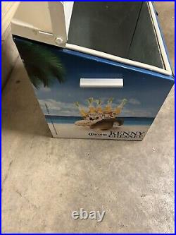 Corona Kenny Chesney Metal Beer Cooler Ice Box Chest Opener Autographed Signed