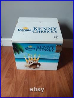 Corona Kenny Chesney Rare Metal Beer Cooler Ice Box Chest Opener With Ice Scoop Corona Kenny Chesney Rare Metal Beer Cooler Ice Box Chest Opener With Ice Scoop