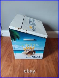 Corona Kenny Chesney Rare Metal Beer Cooler Ice Box Chest Opener With Ice Scoop Corona Kenny Chesney Rare Metal Beer Cooler Ice Box Chest Opener With Ice Scoop