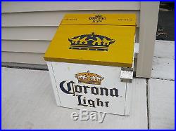 Corona Light Metal Beer Cooler With Opener