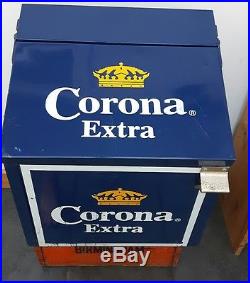 Corona metal beer cooler home bar man cave
