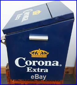 Corona metal beer cooler home bar man cave