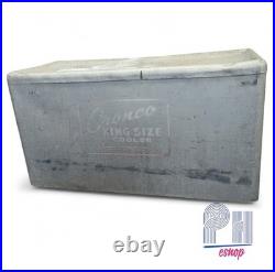 Cronco King Size Cooler Vtg Aluminum Ice chest box 12.5 x 16 x 30