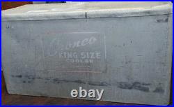 Cronco King Size Cooler Vtg Aluminum Ice chest box 12.5 x 16 x 30