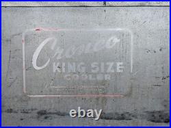 Cronco King Size Cooler Vtg Aluminum Ice chest box 12.5 x 16 x 30