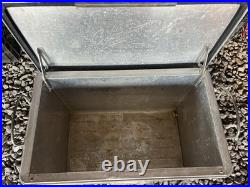 Cronstroms Pepsi Cola Metal Cooler Ice Box Chest Light Blue Logo