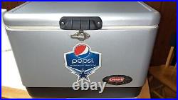 DALLAS COWBOYS/ PEPSI/COLEMAN Steel-Belted Metal COOLER 6150 6155 Ice Chest