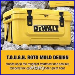 DEWALT 10 Qt Roto Molded Lunch Box Cooler, Heavy Duty Ice Chest for Camping