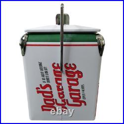 Dad's Garage 14Qt Metal Cooler Box Auto Enthusiast Equipment Camping Tailgating Dad's Garage 14Qt Metal Cooler Box Auto Enthusiast Equipment Camping Tailgating