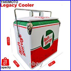 Dad's Garage 14Qt Metal Ice Chest Tailgating BBQ Party Portable Outdoor Cooler