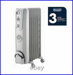 DeLonghi Oil-Filled Radiator Space Heater, Quiet 1500W, Adjustable Thermostat