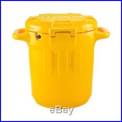 DeWALT Portable 5 Gallon Water Jug Dispenser Cooler with Spout & Handles, Yellow