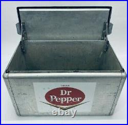 Dr Pepper Aluminum Cooler (after 1950) Advertising Logo Metal display decor soda