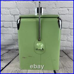 Dr Pepper Metal Embossed Picnic Cooler By American Retro Green Limited Edition Dr Pepper Metal Embossed Picnic Cooler By American Retro Green Limited Edition