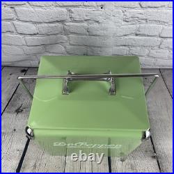 Dr Pepper Metal Embossed Picnic Cooler By American Retro Green Limited Edition Dr Pepper Metal Embossed Picnic Cooler By American Retro Green Limited Edition