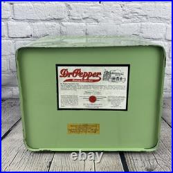 Dr Pepper Metal Embossed Picnic Cooler By American Retro Green Limited Edition Dr Pepper Metal Embossed Picnic Cooler By American Retro Green Limited Edition