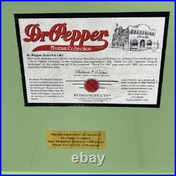 Dr Pepper Metal Embossed Picnic Cooler By American Retro Green Limited Edition Dr Pepper Metal Embossed Picnic Cooler By American Retro Green Limited Edition