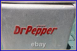 Dr. Pepper Vintage Metal Cooler Embossed Red Letters Soda Ice Chest Rare