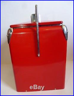 Drink Coca Cola metal Coke Cooler Red insulated modern retro