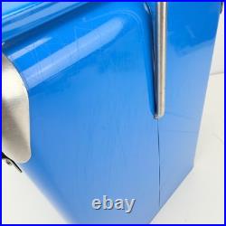 Drink Pepsi-Cola Retro Metal Cooler Ice Chest Blue Bottle Opener Portable Picnic