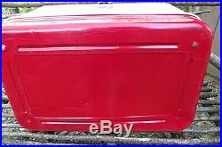 ESTATE FIND Vtg 1950s-60s Hawthorne Galvanized Ice Chest Cooler Tray Red & White