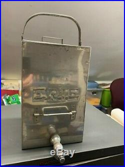 Erie Railroad ERIE Tin Metal Water Cooler 7x7x11 No Dents! Nice Item