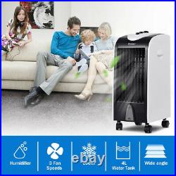 Evaporative Portable Air Conditioner Cooler Fan 2 Ice Crystal Box Water tank 4 L