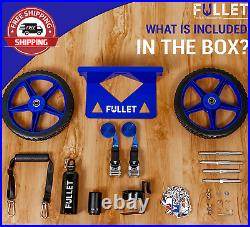 FULLET Cooler Wheel Kit for Yeti & RTIC Cooler Carts 12 Inch Wheels & Ratchet