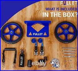 FULLET Cooler Wheel Kit for Yeti & RTIC Cooler Carts 12 Inch Wheels & Ratchet