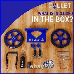 FULLET Cooler Wheel Kit for Yeti & RTIC Cooler Carts 12 Inch Wheels & Ratchet