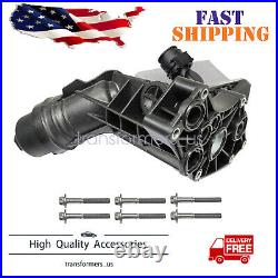 For BMW 340/440/540/640/740i 540d M240i Engine Oil Cooler withFilter Housing New