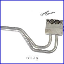 For Chevy Silverado 1500 HD 2001 2002 2003 Engine Oil Cooler Line Metal/Rubber