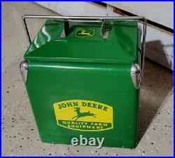 Foster & Rye Vintage/retro Metal Ice Cooler Ice Box JOHN DEERE Green